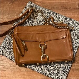 Rebecca Minkoff Tan Crossbody Bag with Chain Strap